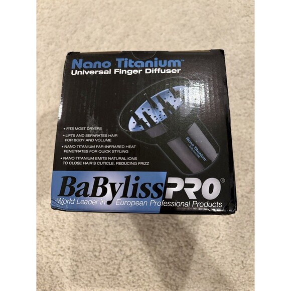New BaBylissPRO Nano Titanium Universal Finger Diffuser Reduce Frizz Quick Style - Picture 4 of 11